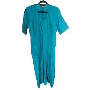 Vintage Mariella Burani Per Amuleti  Linen  Women's Dress Made in Italy Size 4